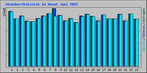 Stunden-Statistik im Monat Juni 2022